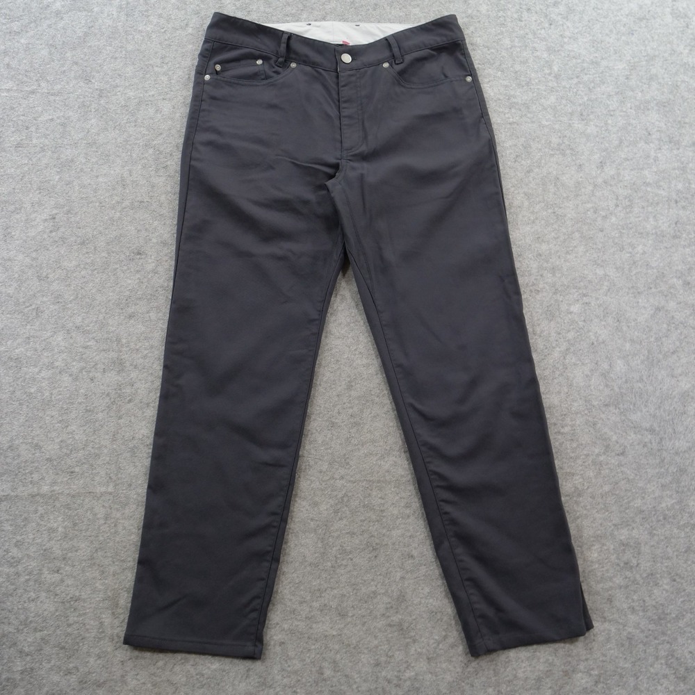 Outlier Pants Mens 32 Gray Straight Double Weave Canvas  Workwear Mid Rise